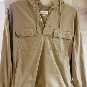 Free Assembly Tan Long-Sleeve khaki color , Size Medium!